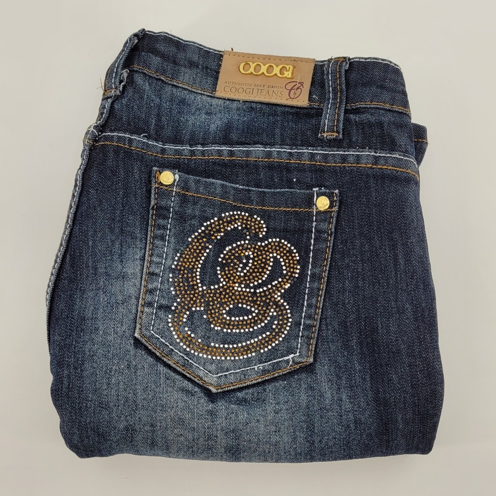 [READ] Coogi Denim Shorts Womens 11/12 Embroidered‎ Rhinestone Pockets Whiskered